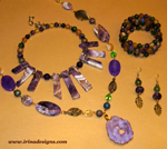 Amethyst Autumn jewellery set