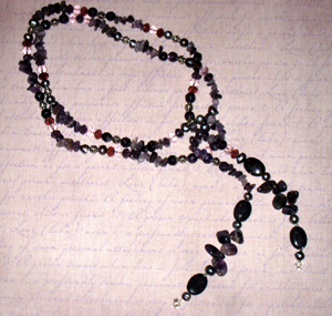 Amethyst Lariat Necklace