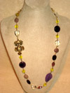 Amethyst Owl Necklace