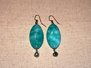 Aquamarine Princess Earrings Style 1