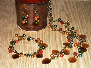 Autumn Foliage jewellery set