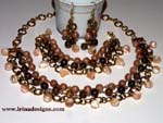 Cafe au Lait jewellery set