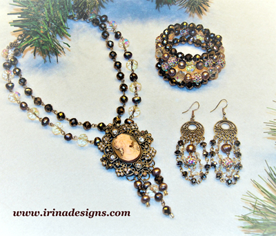 Cameo Elegance jewellery set