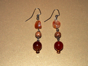 Carnelian Autumn earrings