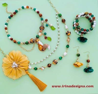 Foxy Garden jewelry set