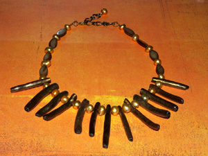 Golden Branches necklace