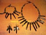 Golden Branches jewellery set