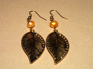Golden Leaves earrings