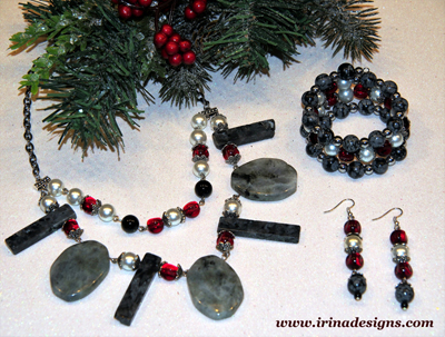 Labradorite Fantasy jewellery set