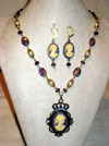 Lavendar Cameo Necklace