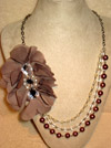 Mocha Flower Necklace