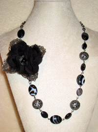 Onyx Rose Jewellery Set