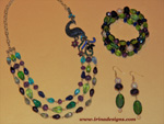 Peacock Princess jewellery set