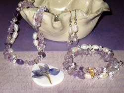 Pearl Iris jewellery set