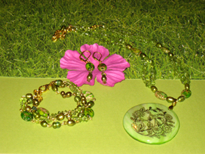 Peridot Princess jewellery set