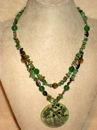 Sage Medallion Necklace
