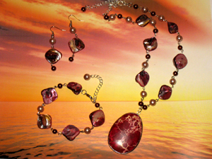 Sunset jewellery set